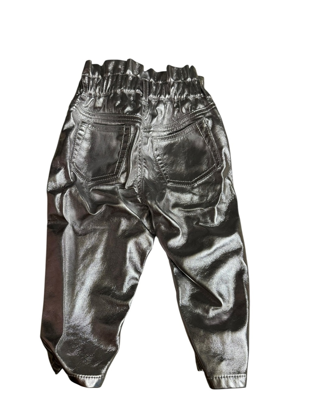 GAP Kids Shiny Silver Elastic Waist Joggers